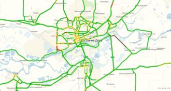 Пробки в Ростове-на-Дону сейчас онлайн на карте Яндекс