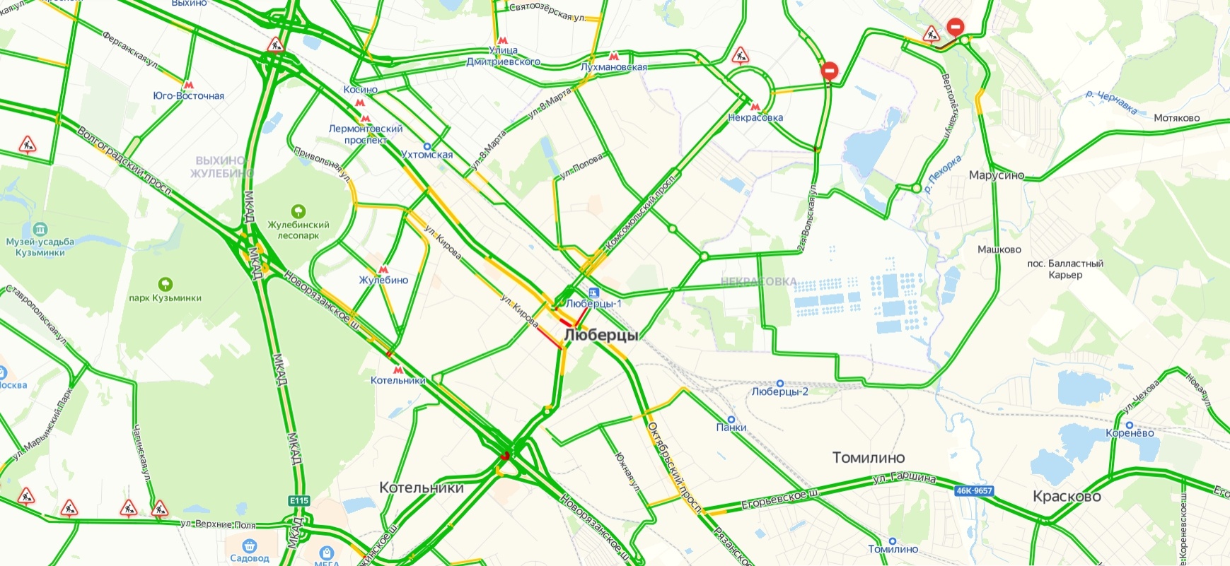 Карта пробок в москве сейчас. Пробки Люберцы Октябрьский проспект сейчас. Люберцы пробка карта. Пробки Сергиев Посад Москва Ярославское шоссе. Пробки на МКАДЕ сейчас внешняя.
