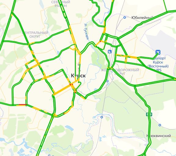 Пробки курск. Карта пробок. Яндекс карты пробки. Карта Курска с пробками.