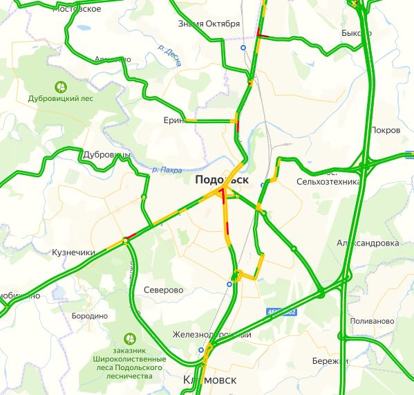 Серпухов карта пробки