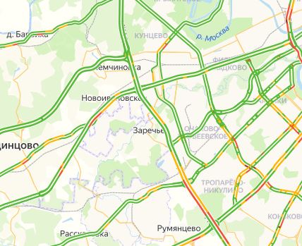 Пробки в серпухове сейчас онлайн карта смотреть