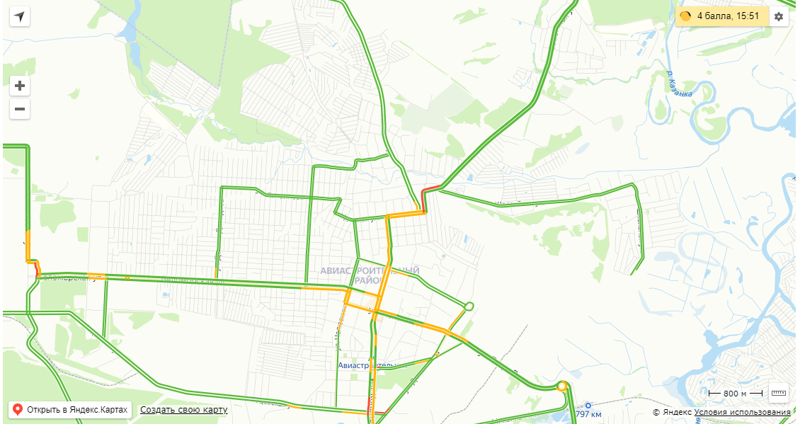 Казань пробки сейчас онлайн карта смотреть онлайн