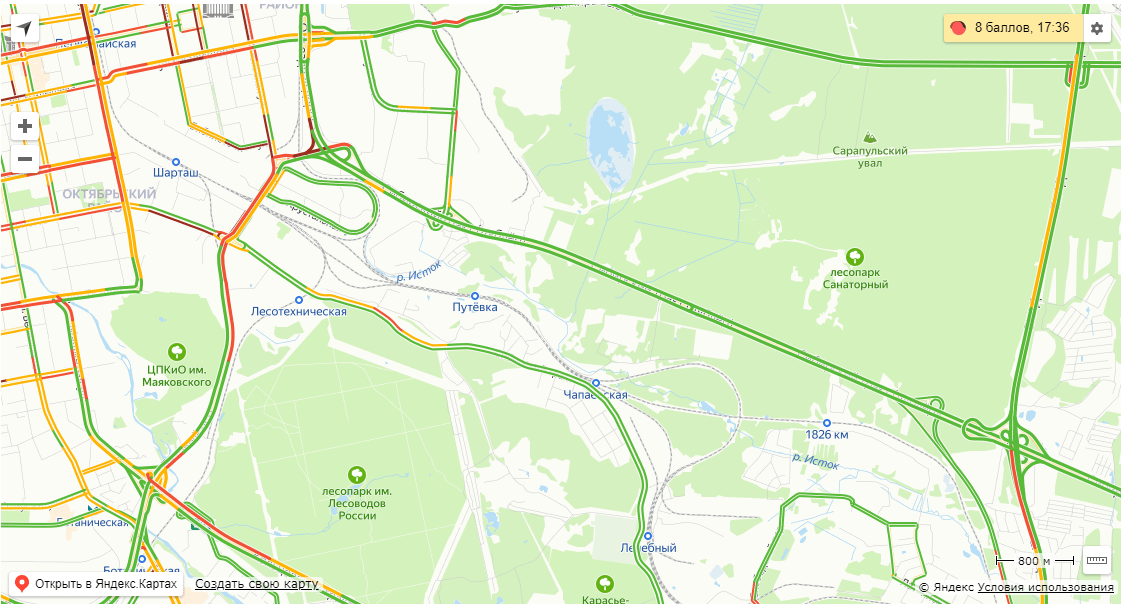 Карта екатеринбурга где пробки