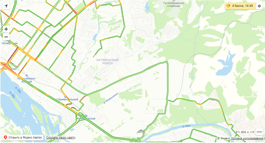 Карта октябрьского района новосибирска