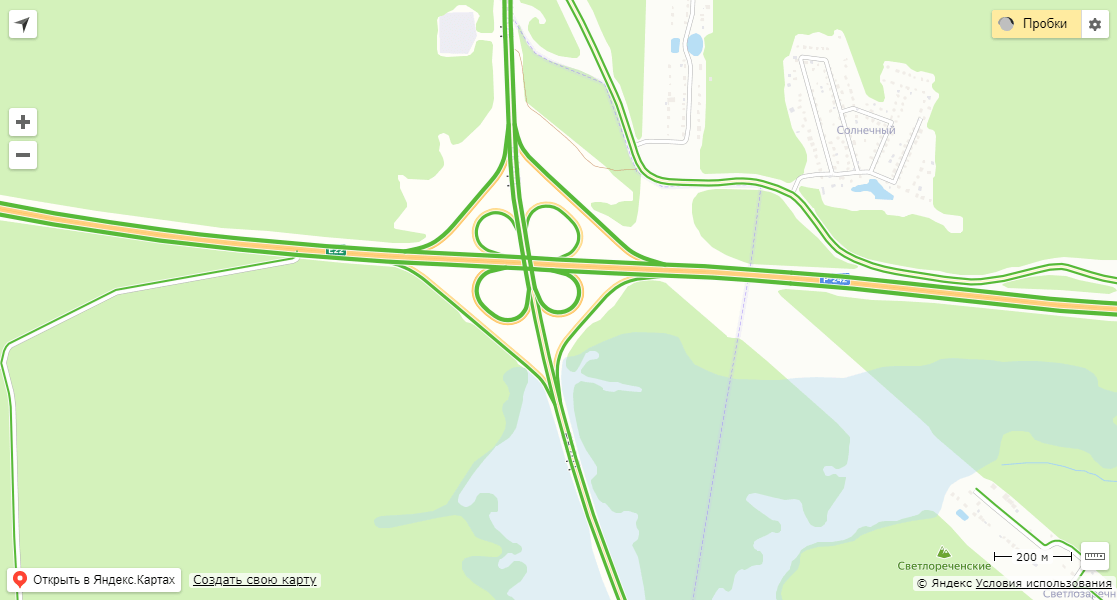 Карта екб пробки