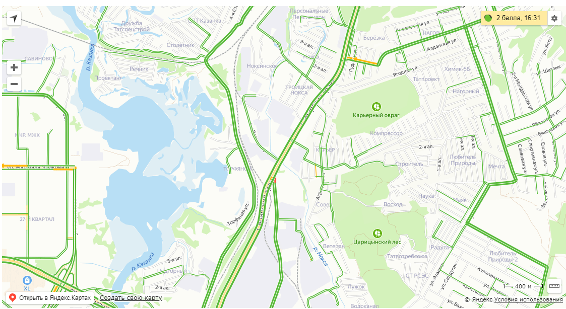 Казань пробки сейчас онлайн карта смотреть онлайн