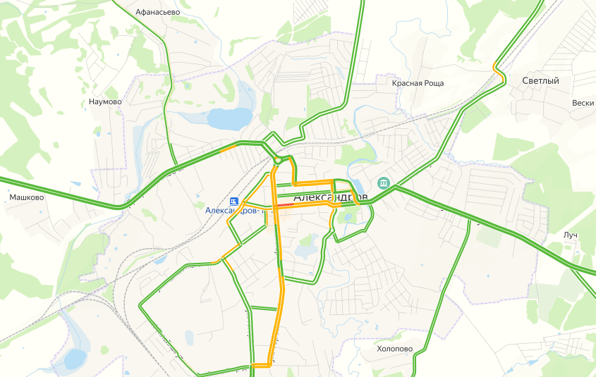 Карта пробки ярославль сейчас онлайн