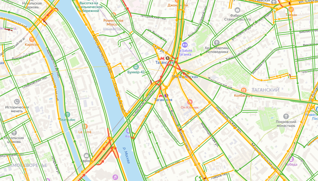 Карта пробок в москве онлайн