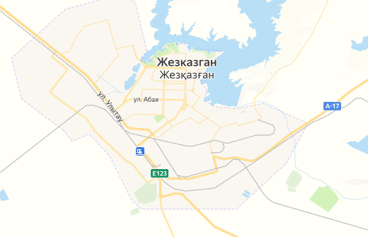 Карта города жезказган